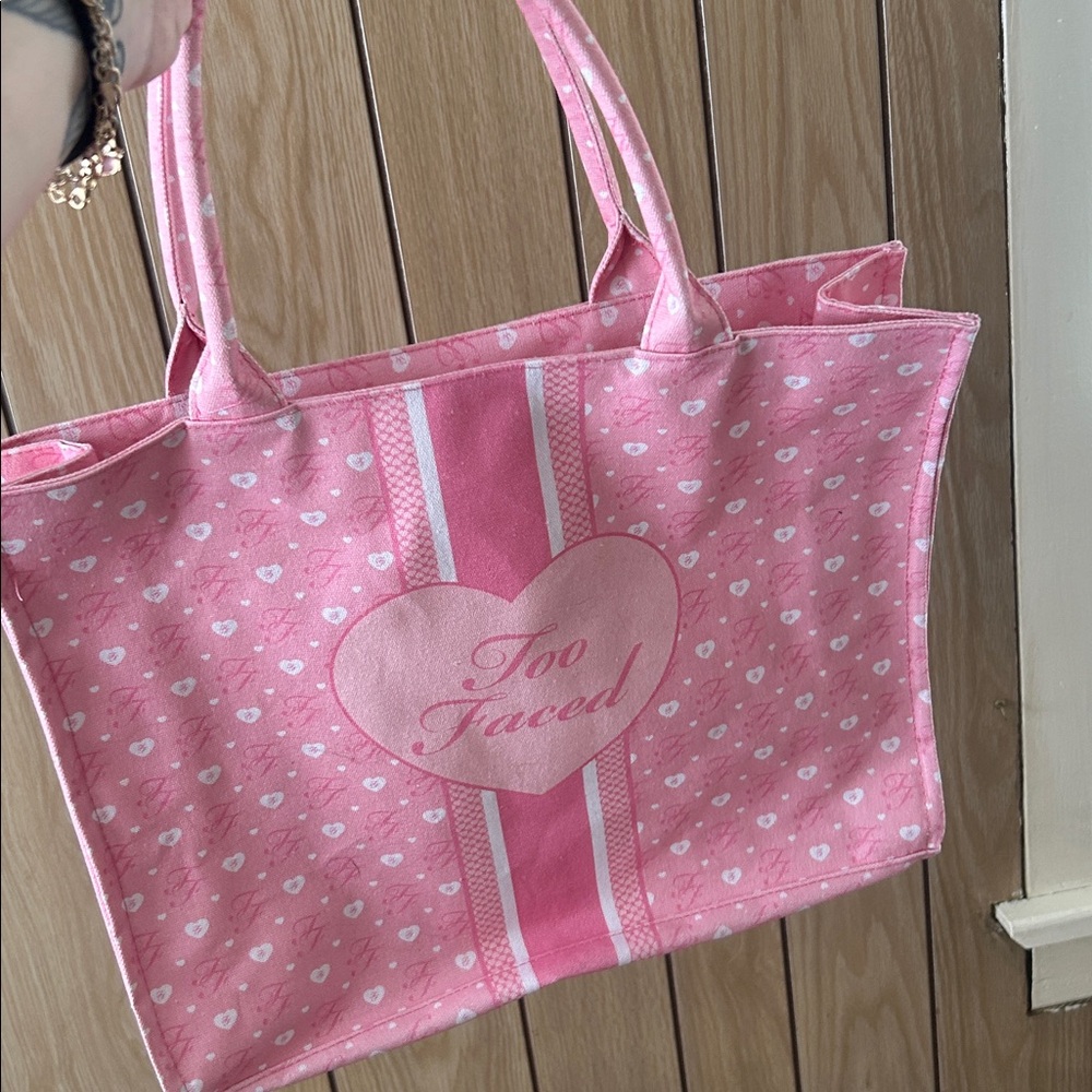 Too Faced Pink Tote Bag